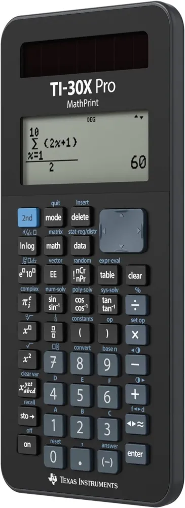 Texas Instruments Calculator Stiintific TI-30X PRO MathPrint, certificat 