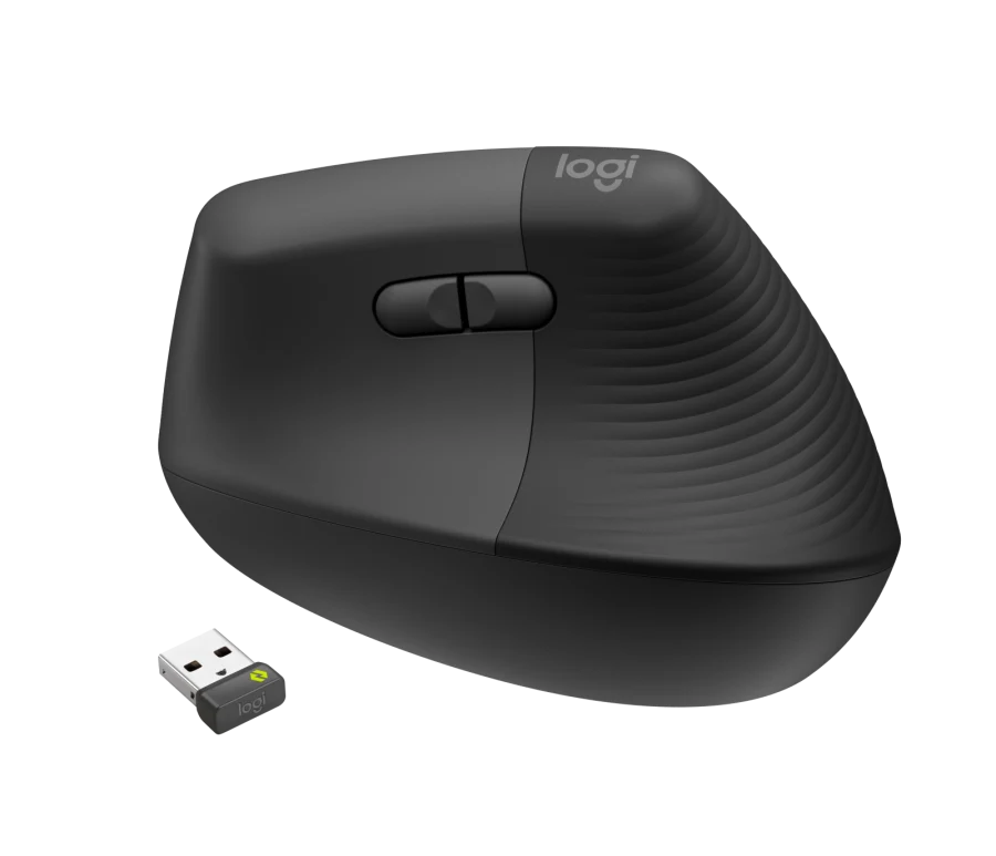 Logitech Lift for Business mouse vertical ergonomic, Graphite