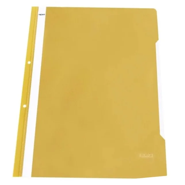 Noki Set 50 dosare plastic PP A4 cu sina galben