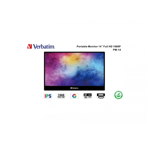 Verbatim PM-14 monitor portabil 14 inch IPS FHD USB-C HDMI