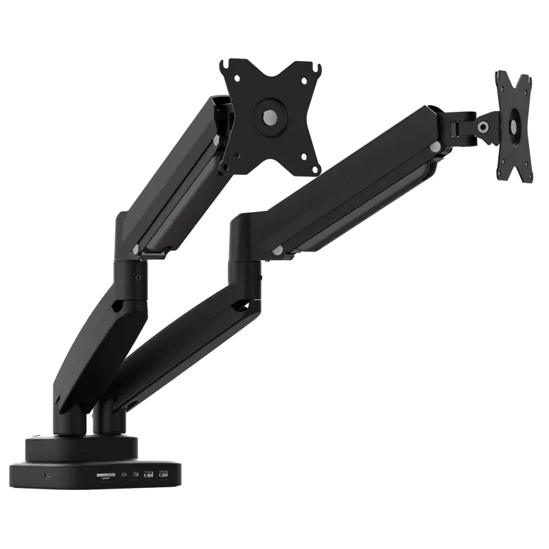 j5create ERErgonomic dual monitor mount with Dock