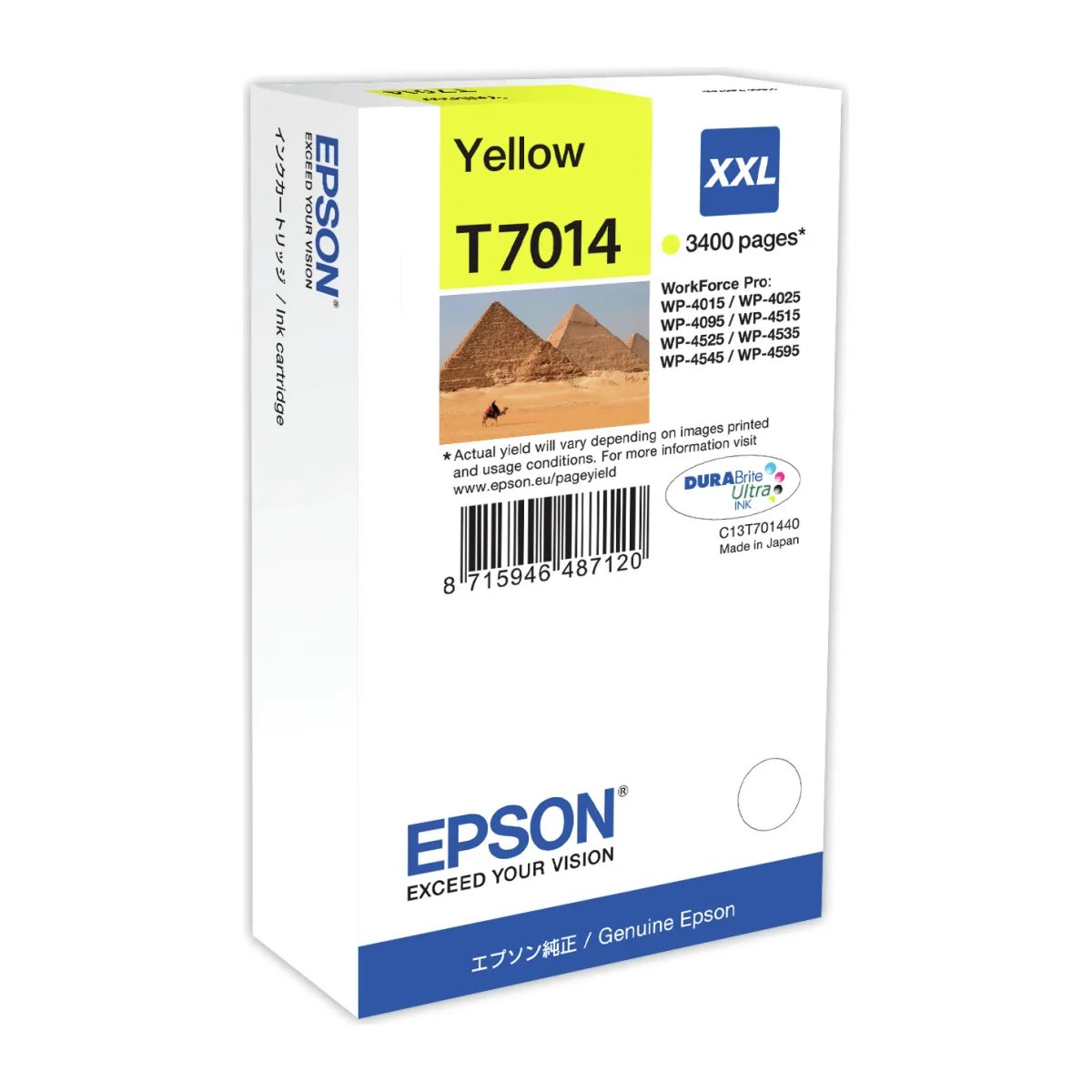 Epson C13T70144010 Cartus orig Yellow pt WP4000/4500 XXL - 3400 pg