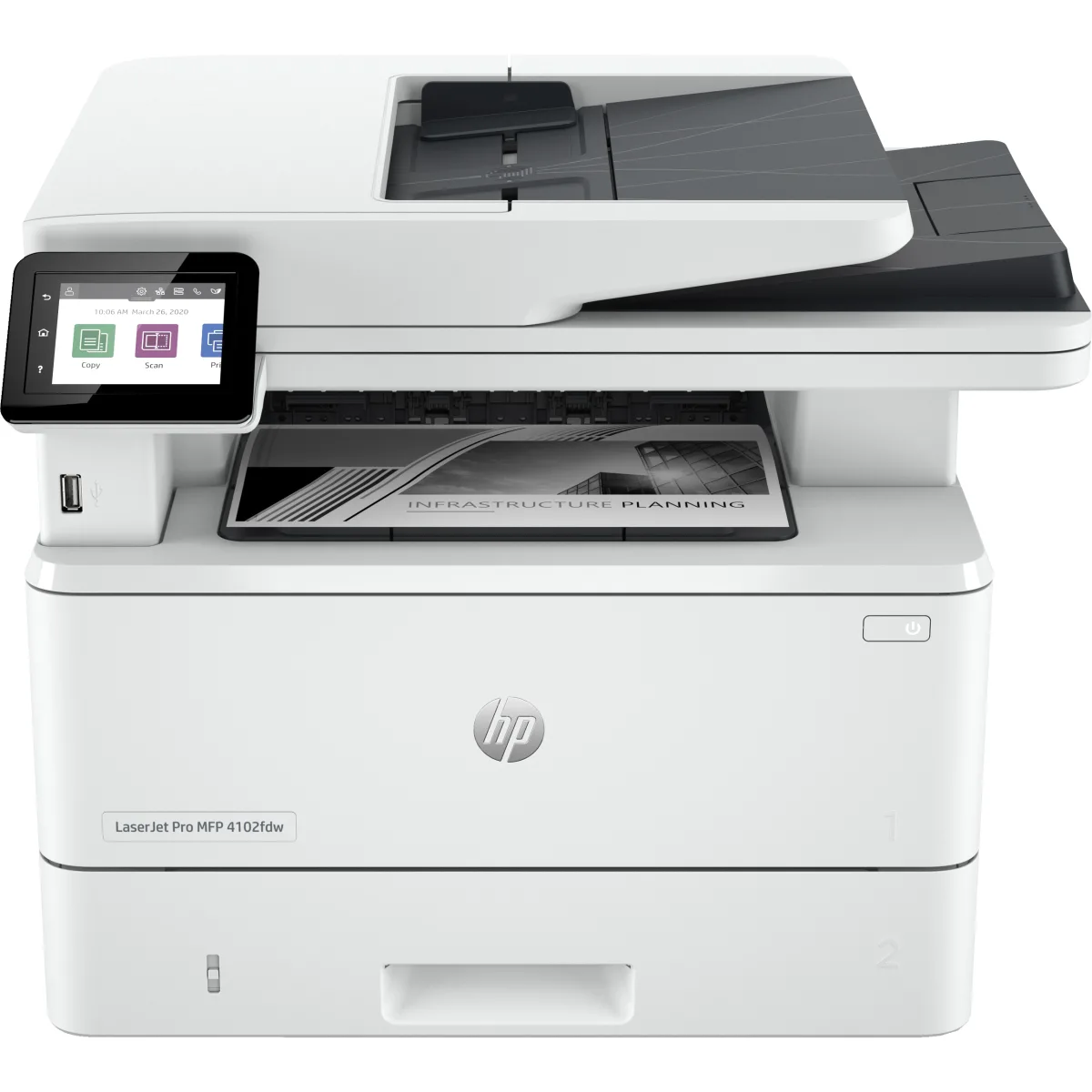 HP LaserJet Pro MFP 4102fdw multifunctional mono fax Wi-Fi (2Z624F) 
