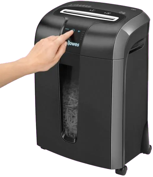 Fellowes Distrugator documente 73Ci, 12 coli, particule 4x35 mm, P-4, CD/DVD, cos 23L 