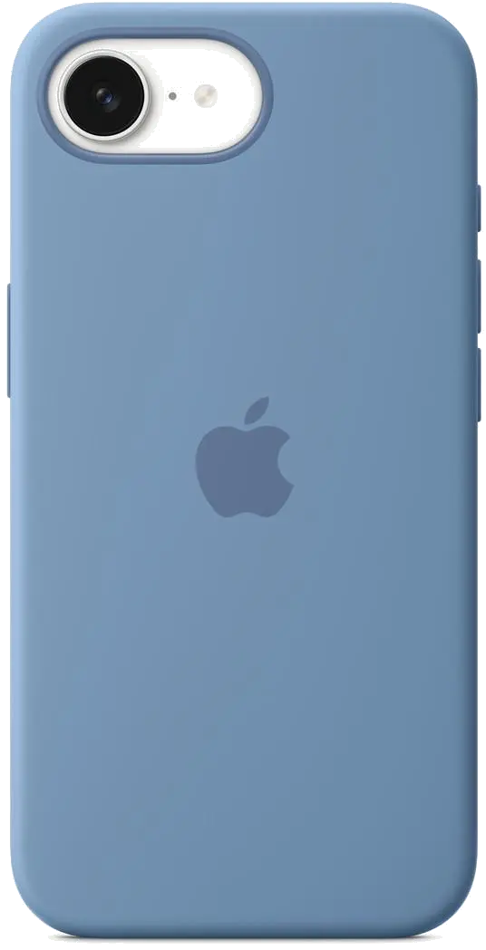 Apple Husa silicon iPhone 16e Winter Blue