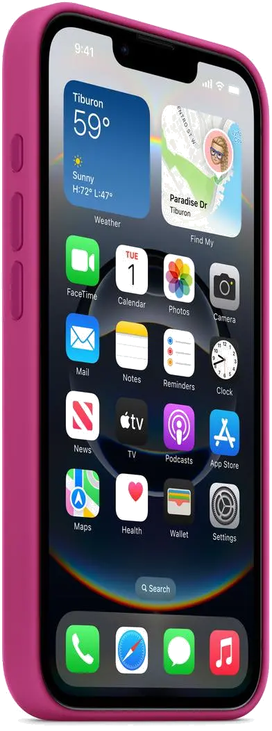 Apple Husa silicon iPhone 16e Fuchsia 