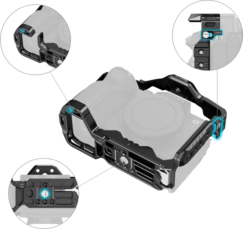 SmallRig Cage 3667C pentru Sony A7R V, A7 IV, A7S III si A1 