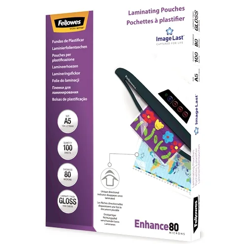 Fellowes Folie laminat A5 80mic 100buc top