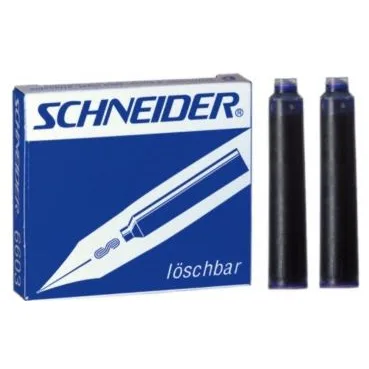Schneider Set 6 patroane mici cerneala albastra