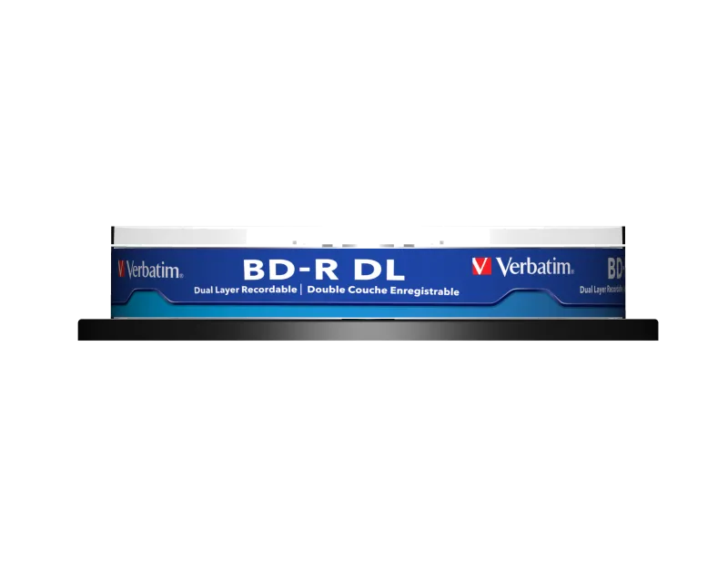 Verbatim Set 10 BluRay BD-R Dual Layer, 6x, 50GB, White-Blue Surface 