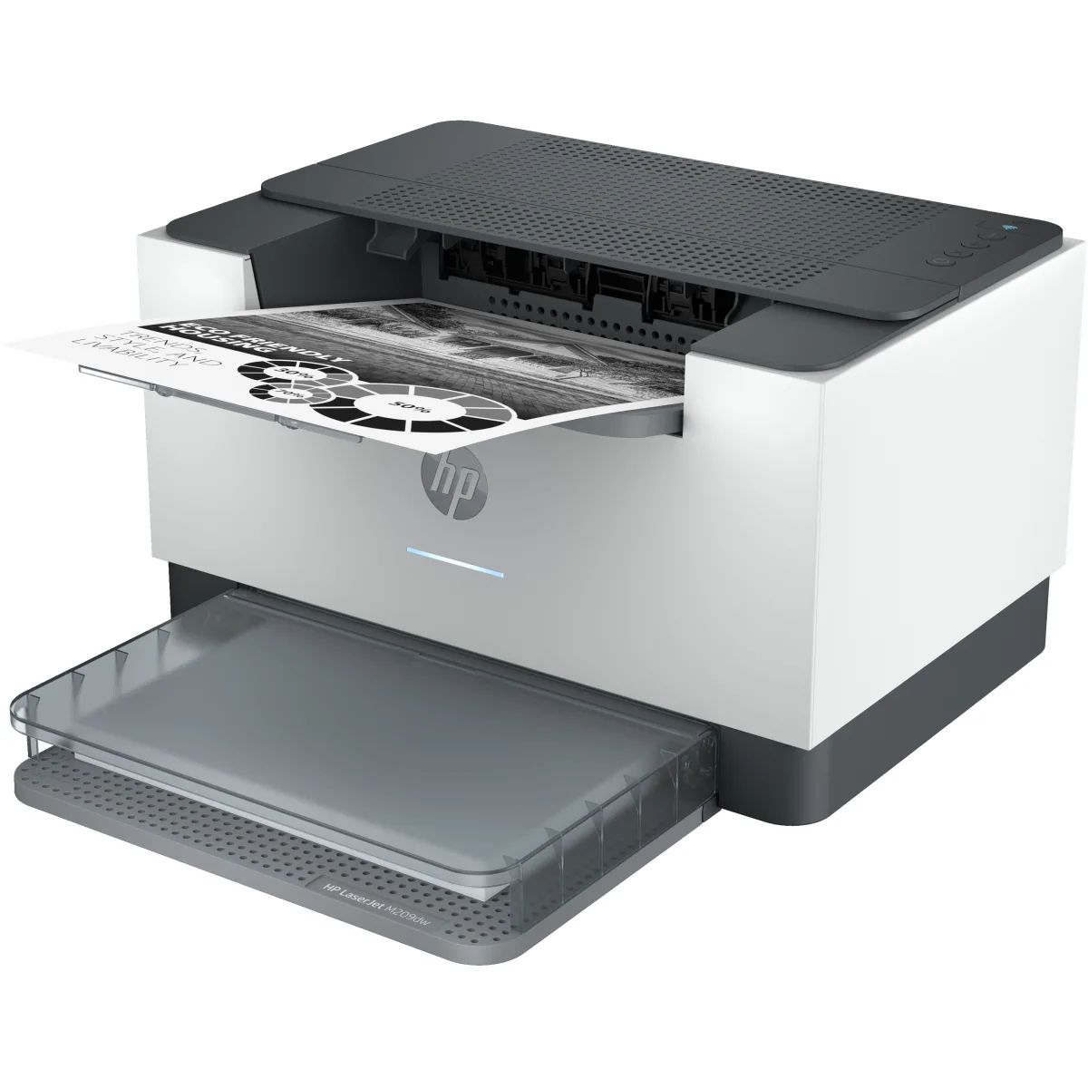 LaserJet M209dwe imprimanta laser mono A4 HP+ (6GW62E) angle