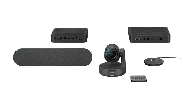 Logitech Rally Ultra-HD (4K) ConferenceCam, (Rally Camera, Mic Pod, Speaker), USB