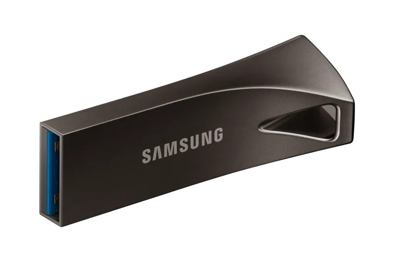 Samsung Memorie USB 256GB Bar Plus, USB 3.1 Gen1, viteza 400/MBs, Titan Gray 