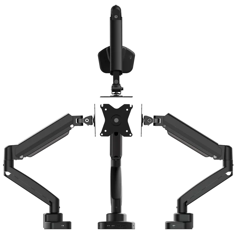 j5create Ergonomic monitor mount with Dock 