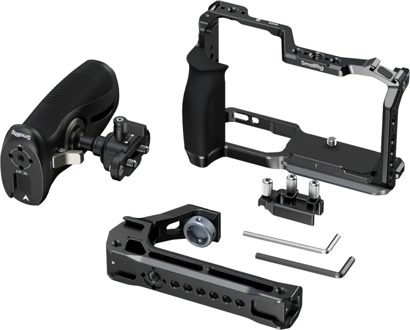SmallRig Advanced Cage Kit 5468 pentru Nikon ZR, 2 manere si Arca-Swiss 