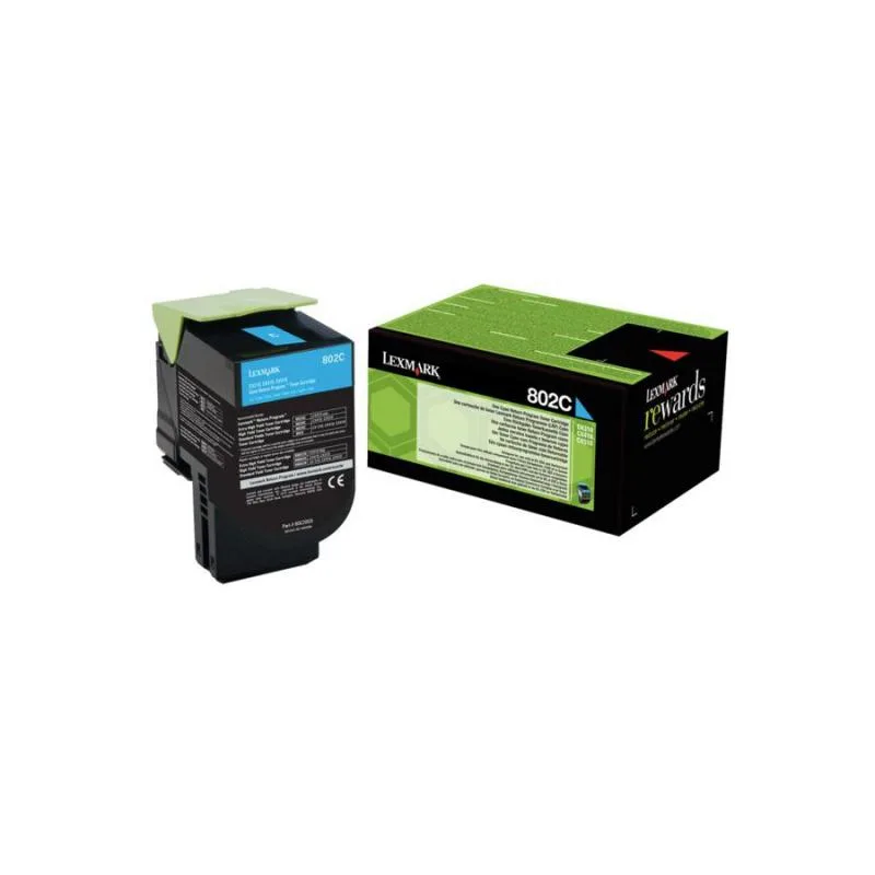 Lexmark 80C20C0 Cartus toner Cyan, ORIGINAL, Return Program, 1000 pag