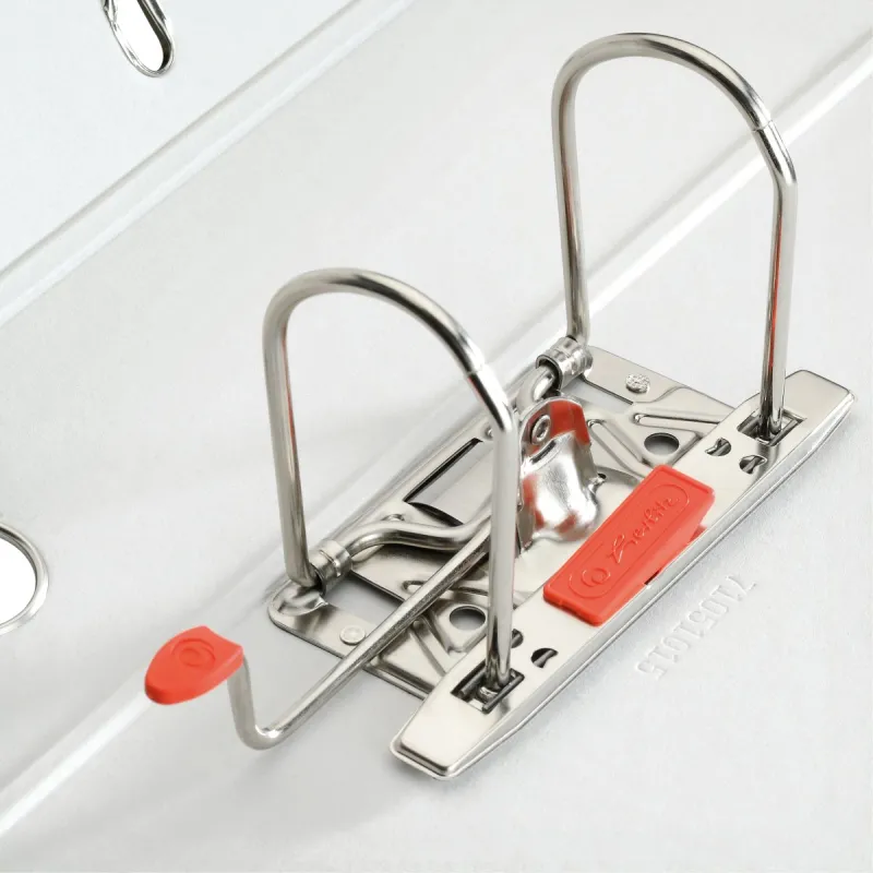 Herlitz Biblioraft plastifiat 8cm albastru deschis, margini metalice lifestyle