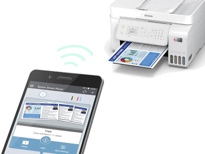 Epson Multifunctional inkjet color EcoTank CISS L5316 4-in-1 A4 ADF USB WI-FI Alb 