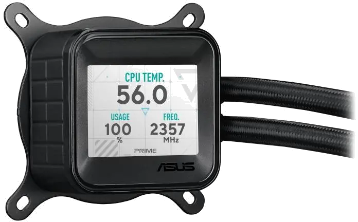 Asus PRIME LC 360 LCD ARGB NEGRU Cooler Procesor 3 ventilatoare radiator 360mm 