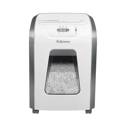 Fellowes Distrugator documente 15C alb, 15 coli, particule 4x40 mm, P-4, cos 19L 