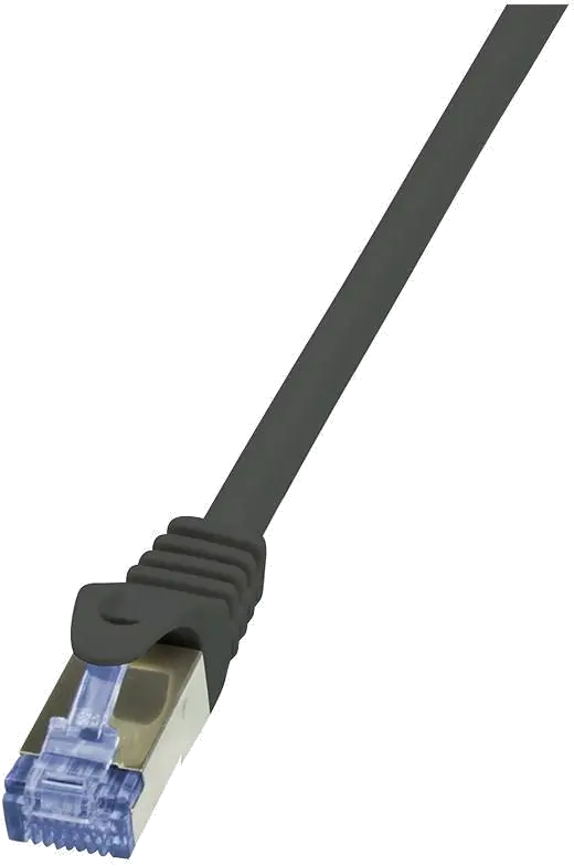PATCH CORD S/FTP LOGILINK Cat6a, LSZH, cupru, 3 m, negru, AWG26, dublu ecranat "CQ3063S"