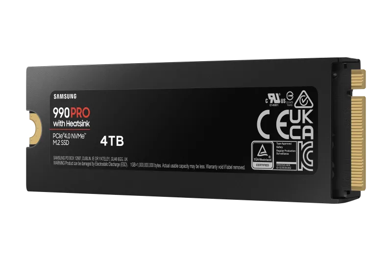 Samsung SSD 990 PRO 4TB PCIe M.2 NVMe, retail, 2280 PCI-E 