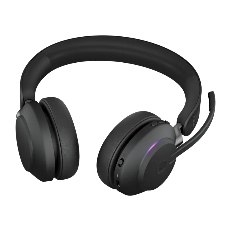 Jabra Evolve2 65 MS Stereo wireless, USB-A Link 380a, negru 