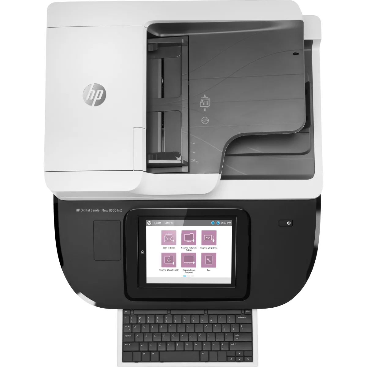 HP Digital Sender Flow 8500 fn2 statie scanare OCR angle
