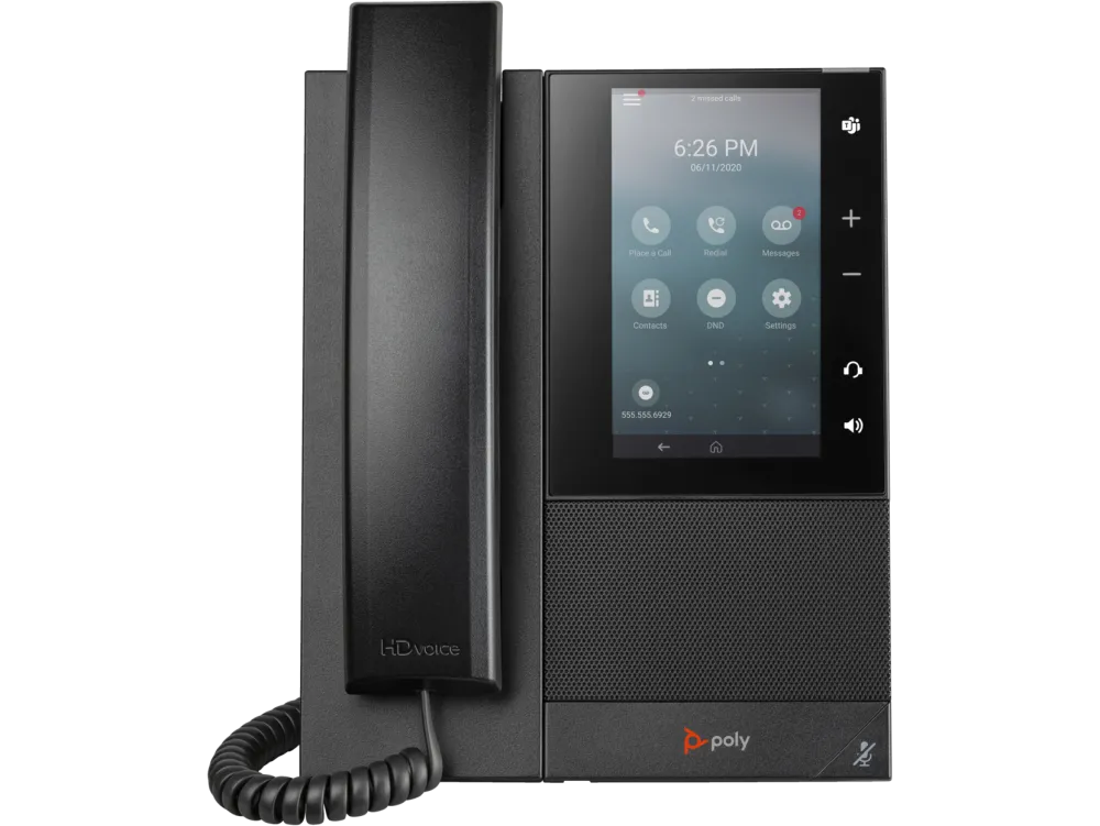 HP Poly CCX 505 Business Media Phone with Open SIP and PoE-enabled 