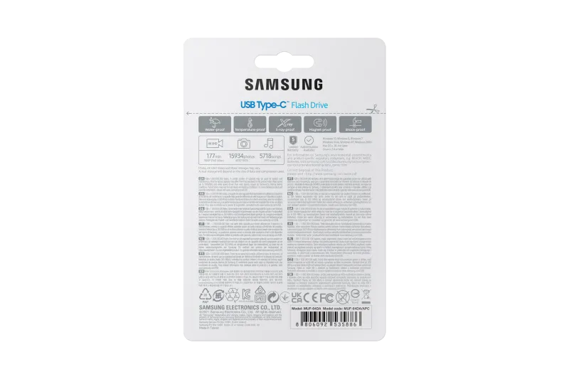 Samsung Memorie USB Pendrive 64GB USB-C 3.1 Gen1, viteza 400/MBs, Blue 