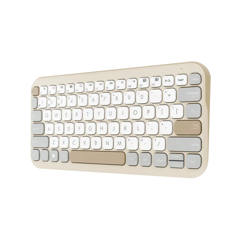 Asus Tastatura wireless KW100 Oat Milk BT 2xAAA 