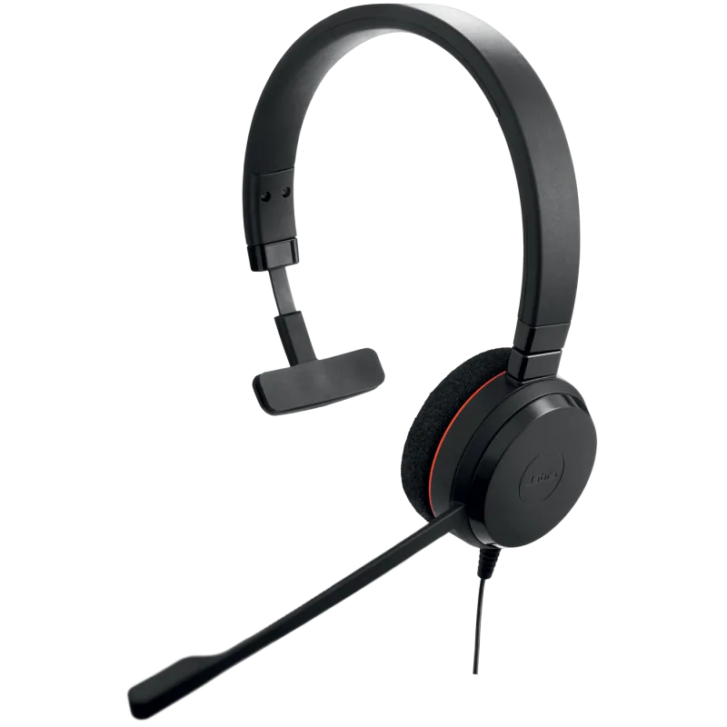 Jabra Casca EVOLVE 20 MS cu fir, Monoaural, On-Ear, conectare USB-C/USB-A