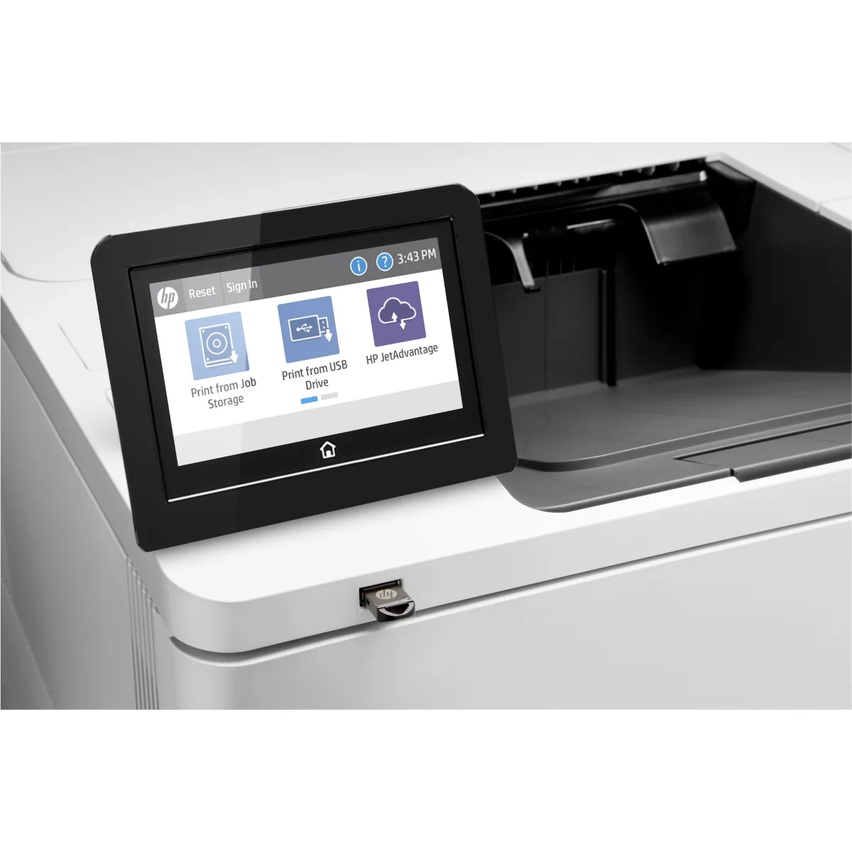 HP LaserJet Enterprise M611dn imprimanta laser mono A4 (7PS84A) angle