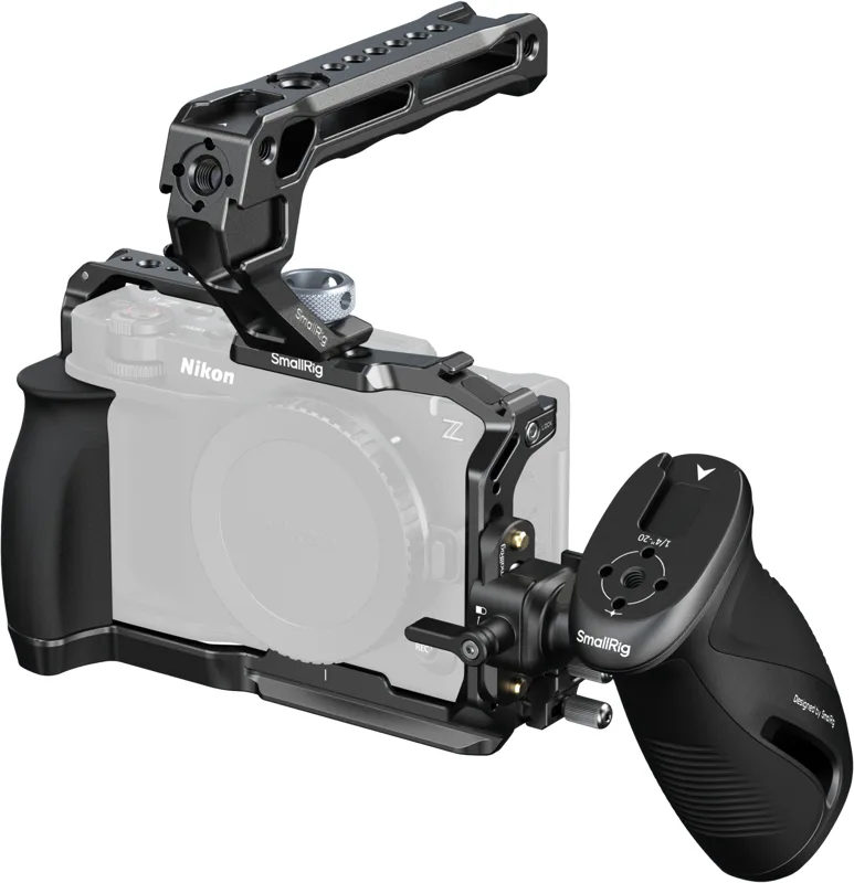 SmallRig Advanced Cage Kit 5468 pentru Nikon ZR, 2 manere si Arca-Swiss