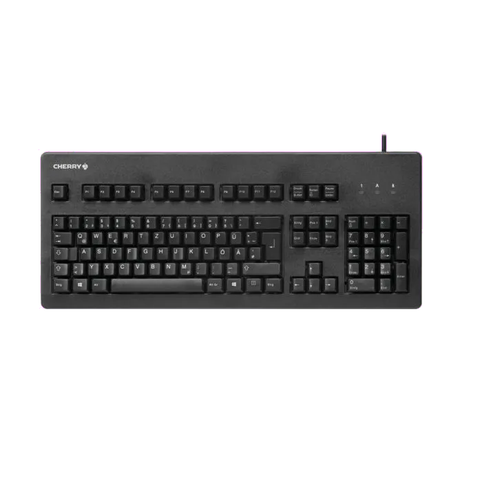 Cherry G80-3000 Tastatură mecanică (MX brown), US Intl, Euro Symbol Layout, negru