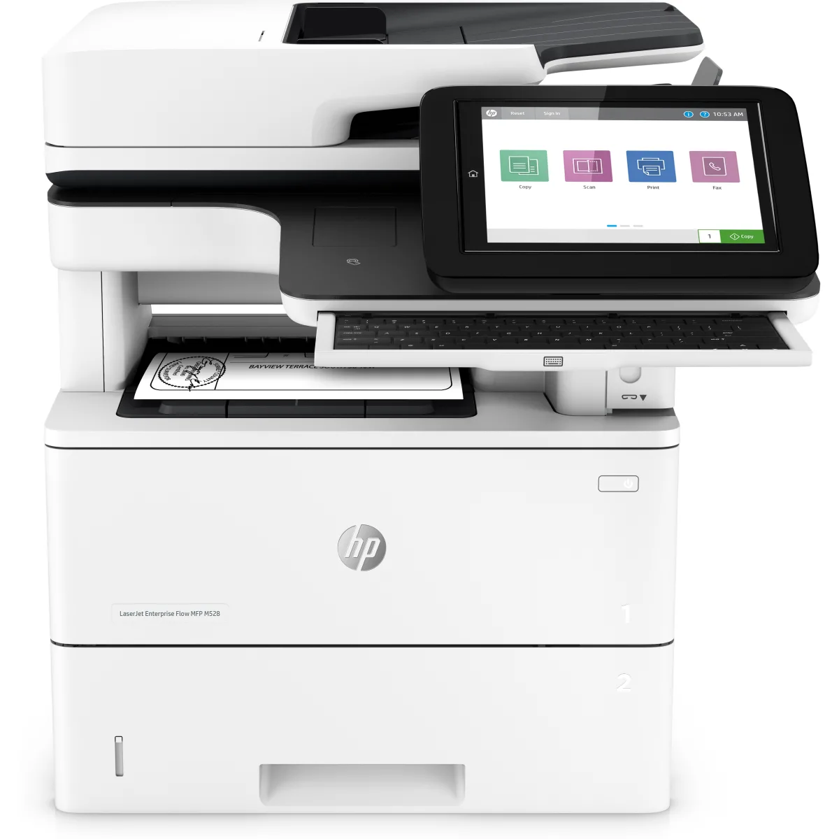 HP LaserJet Enterprise M528z multifunctional mono Flow (1PV67A) angle