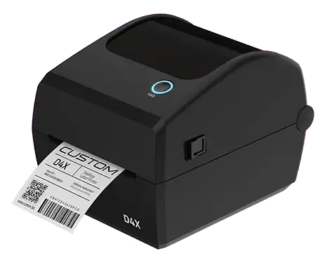 Custom D4X imprimanta termica etichete 203 dpi USB LAN Bluetooth