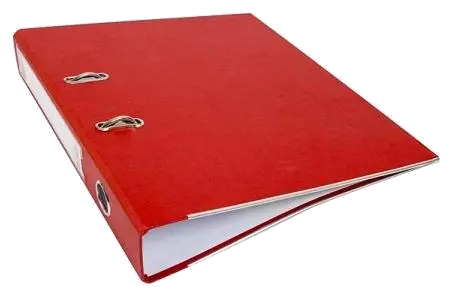 Noki Biblioraft plastifiat 5cm rosu, margini metalice 