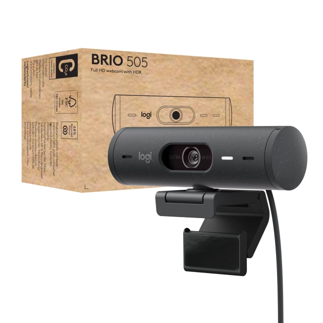 Logitech Camera web Brio 505 4 MP 1920x1080 pixels, USB graphit, EMEA