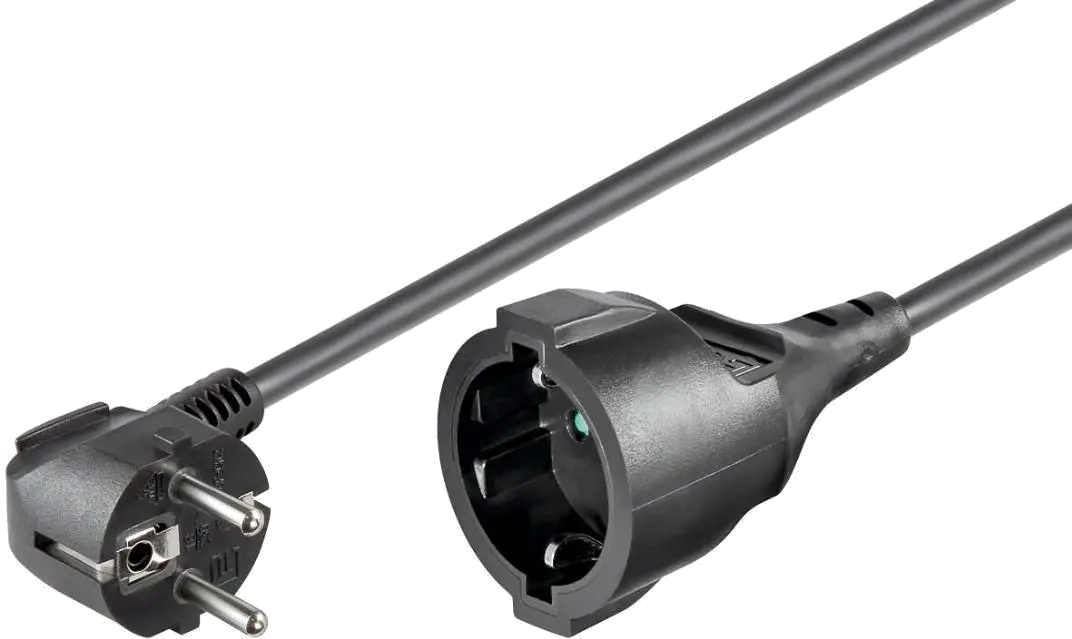 MicroConnect Cablu prelungitor Schuko 10m negru