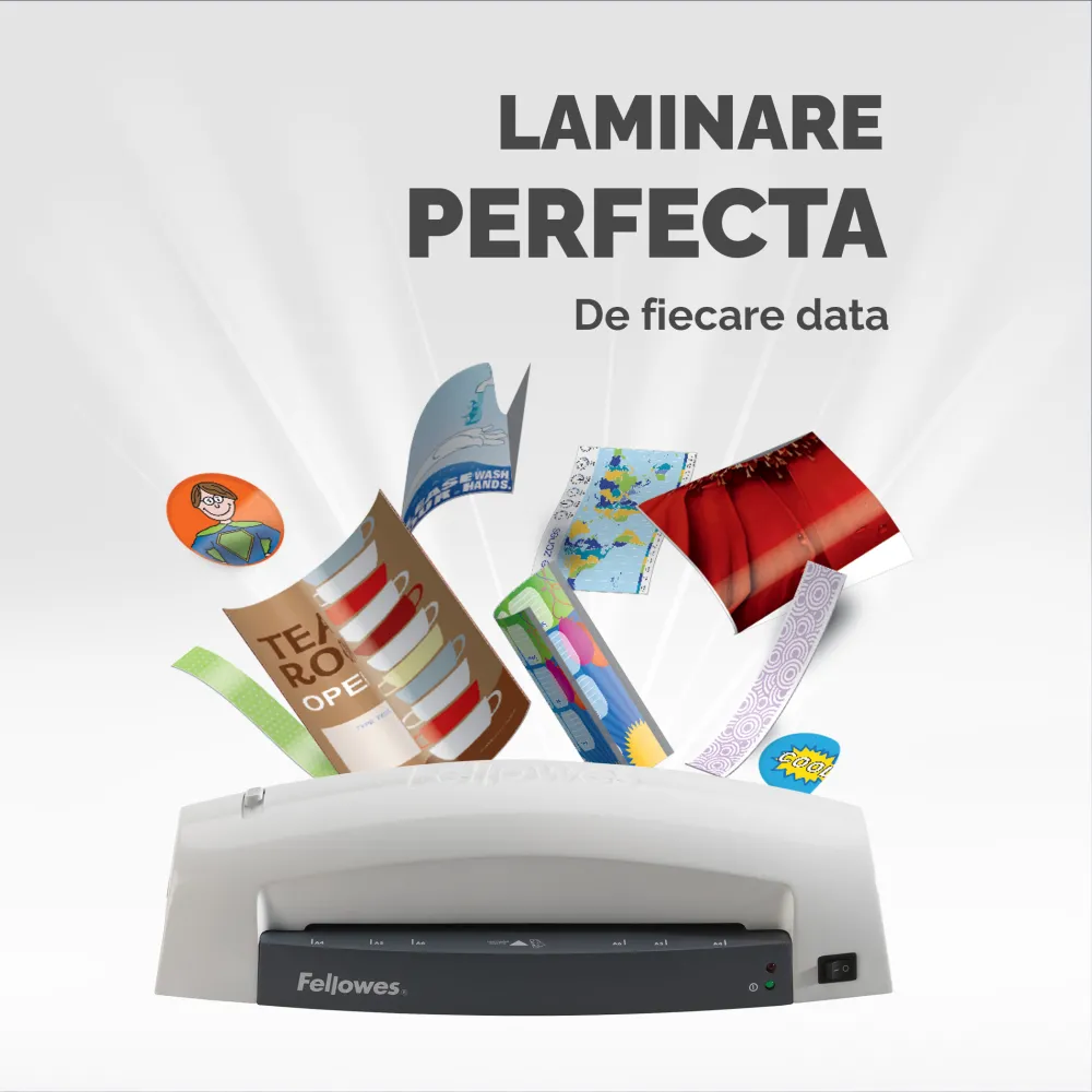 Fellowes Laminator A4 Lunar 80mic 230mm 300mm/min 2role lifestyle