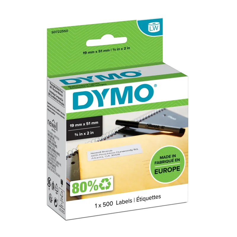 Dymo Etichete LW multipurpose 19x51mm albe 500/buc