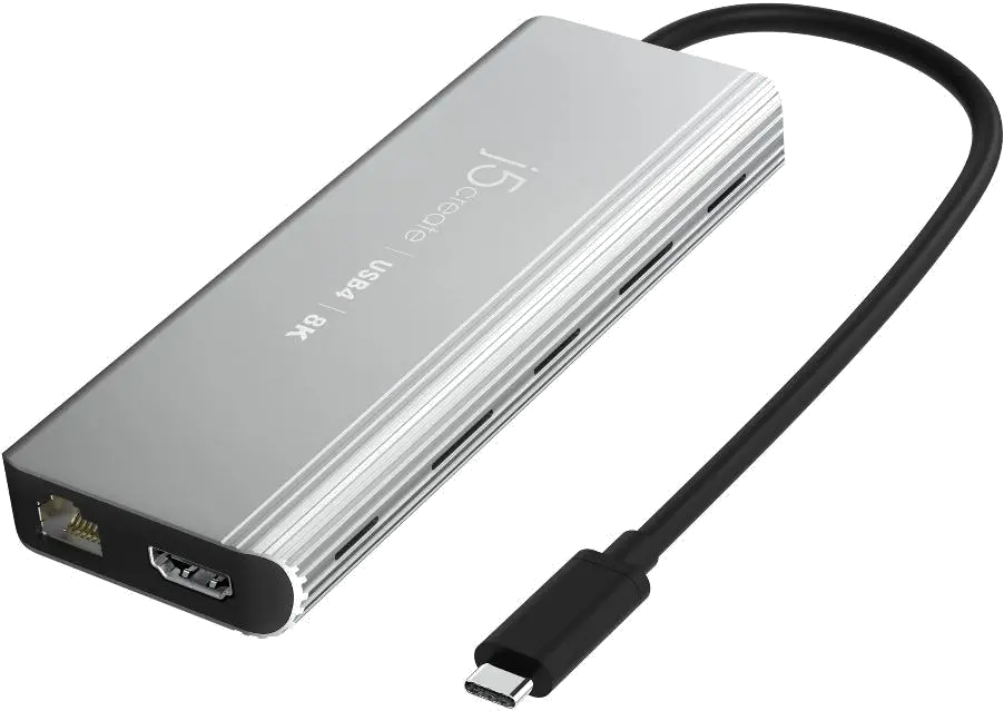 j5create USB4 8K MULTI-PORT HUB SPACE/GREY 