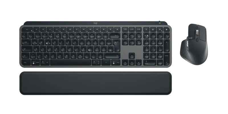 Logitech MX Keys S Combo Graphite, Bluetooth, German Layout 