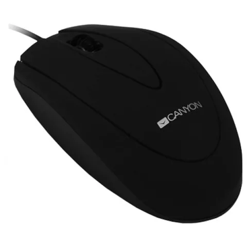 Canyon Mouse Optic cu fir 1000dpi, 3 butoane, USB, Black