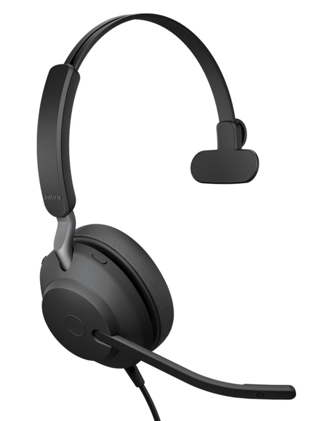 Jabra Evolve2 40 SE UC cu fir, Monoaural, On-Ear, conectare USB-A