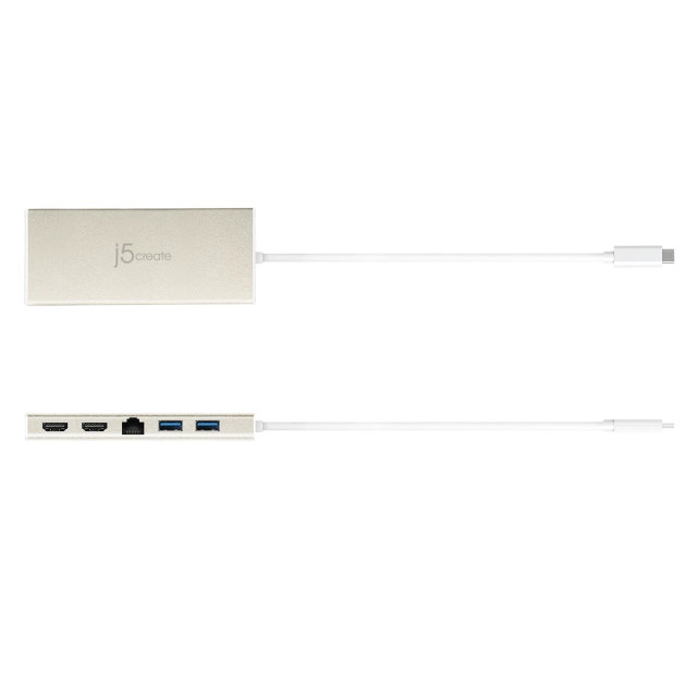 j5create JCD381-N Mini dock USB-C, Dual HDMI 