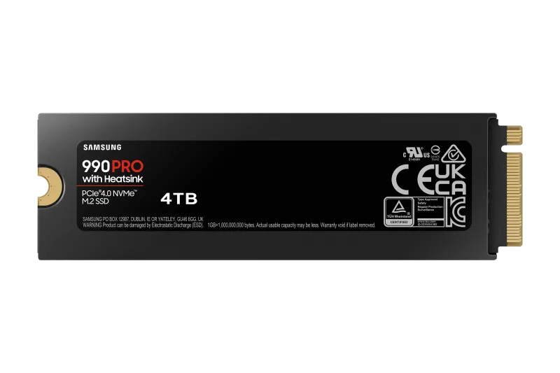 Samsung SSD 990 PRO 4TB PCIe M.2 NVMe, retail, 2280 PCI-E 