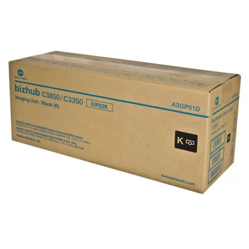 Konica-Minolta A3GP01D Drum Unit Original negru, IUP-22K pentru Bizhub C3350 C3850, 50.000pag