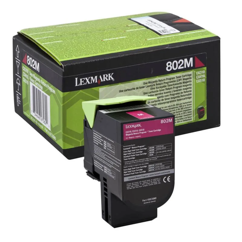 Lexmark 80C20M0 Cartus toner Magenta, ORIGINAL, Return Program, 1000 pag